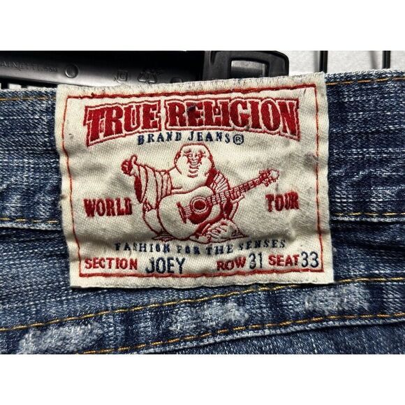 Vintage MENS TRUE RELIGION JOEY Big T Jeans 31 x 33 - Picture 10 of 10